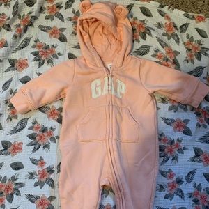 Baby Gap girls fleece bear zip up.